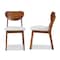 Baxton Studio Damara Mid-Century Modern Grey Fabric and Walnut Brown Finished Wood 2-Piece Dining Chair Set 183-11645-Zoro - alternate 8